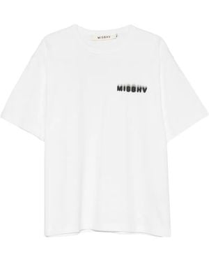 MISBHV Logo-Print T-Shirt - Blanc