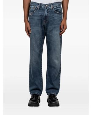 Polo Ralph Lauren Distressed-Finish Straight-Leg Jeans - Blue