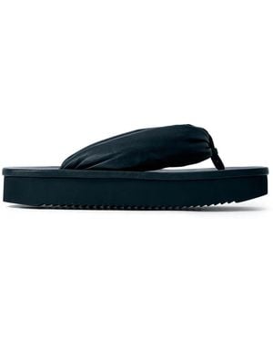 Rick Owens Tongs À Bride Rembourrée - Blue