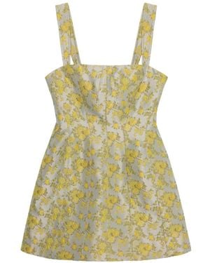 Jonathan Simkhai Lydia Floral-Jacquard Mini Dress - Green