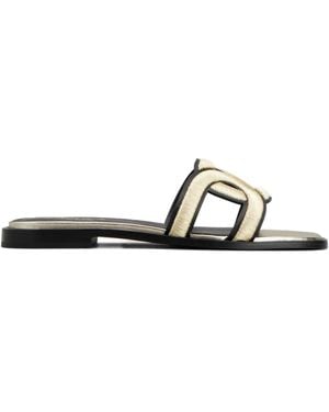 Tod's Sandali Con Suola Piatta - Bianco
