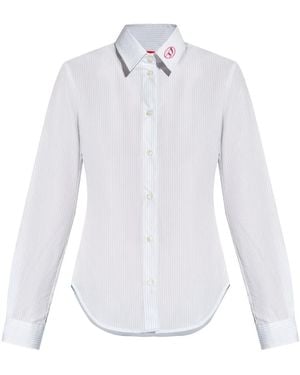 DIESEL C-Gisel-P2 Striped Shirt - White