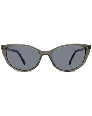 Jimmy Choo Nadia Glitter-Effect Cat-Eye Sunglasses - Grey