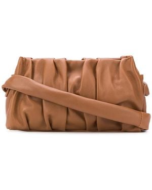 Elleme Ruched Shoulder Bag - Brown