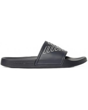 Emporio Armani Pantoletten Mit Logo-Print - Weiß