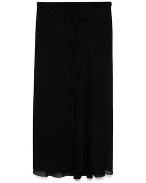 Masnada Flared Midi Skirt - Black