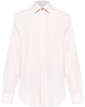 Paul Smith Long-Sleeved Buttoned Shirt - White