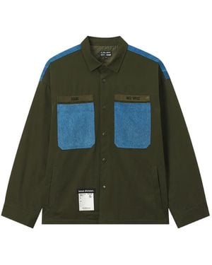 Izzue Veste À Poches En Jean - Vert