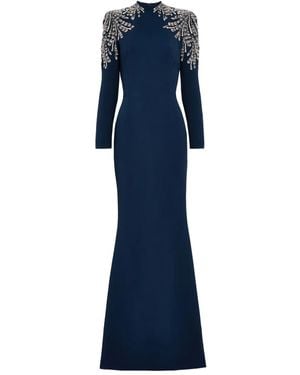 Jenny Packham Abito Lungo - Blu