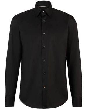 BOSS Camisa De Manga Larga - Negro