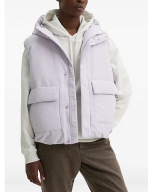 HUGO Hooded Pocket Gilet - Gray
