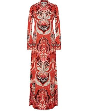 Cara Cara Clarence Maxikleid Mit Print - Rot