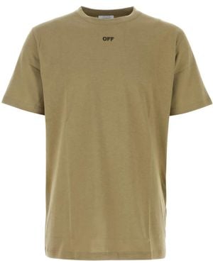 Off-White c/o Virgil Abloh Off Stitch Tシャツ - グリーン
