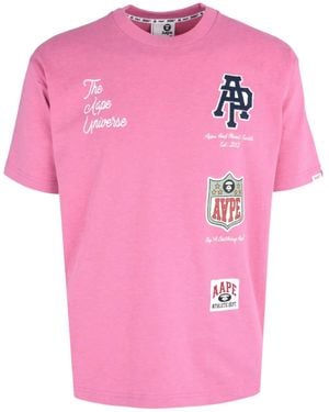 Aape By A Bathing Ape T-Shirt Aape Fancy Main - Rose