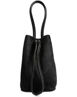 Uma Wang Small Drawstring-Fastening Bucket Bag - Black