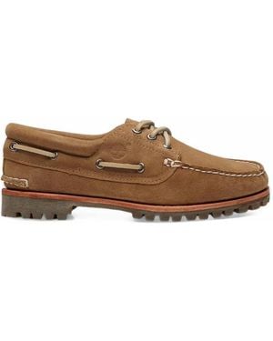 Timberland Authentic Leather Boat Shoes - Brown