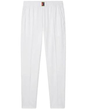 Nike Logo-Patch Performance Track Pants - White