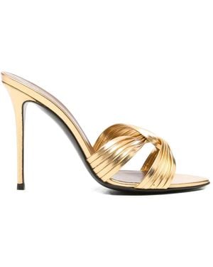 Giuseppe Zanotti Knotted Strap Sandals - Metallic