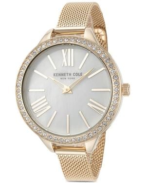 Kenneth Cole Crystal-Embellished 40Mm Watch - Metallic