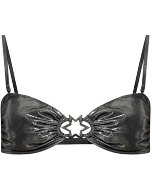 MISBHV Star-Plaque Bikini Top - Black