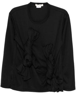 Comme des Garçons Knot-Detail Top - Black
