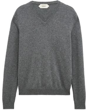 Pringle of Scotland V-Neck Cashmere Jumper - Grey