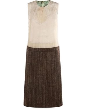 Fendi Abito Con Inserti - Neutro