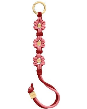Maison De Sabre Wristlet Leather Bag Charm - Pink