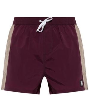 DSquared² D2-Upside-Down Midi Swim Boxer - Purple