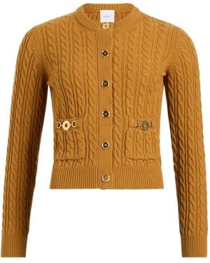 Patou Cárdigan De Punto De Ochos Con Botones - Amarillo