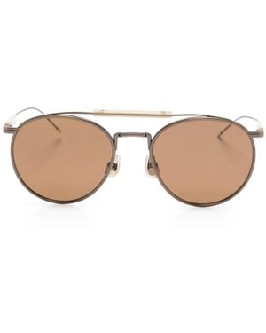 Brunello Cucinelli Bc2004st パイロット サングラス - ナチュラル