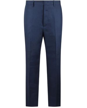 Tagliatore Hose Aus Leinen - Blau