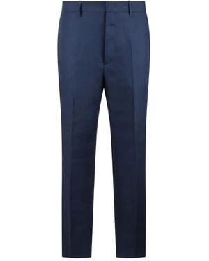 Tagliatore Linen Trousers - Blue