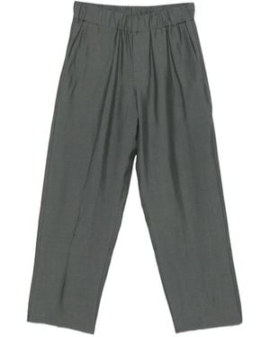 Costumein Elastic-Waistband Trousers - Grey