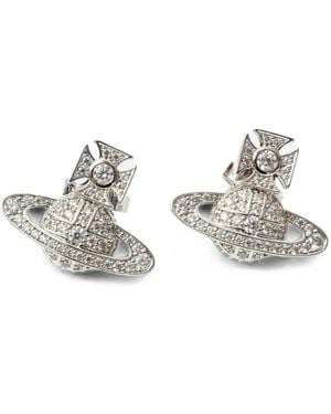 Vivienne Westwood Carmela Bas Relief Earrings - White