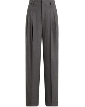 Polo Ralph Lauren Pleated Palazzo Trousers - Grey