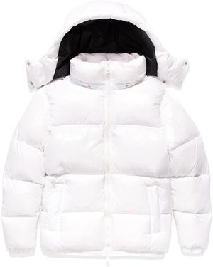 Purple Brand Logo-Print Puffer Jacket - Black