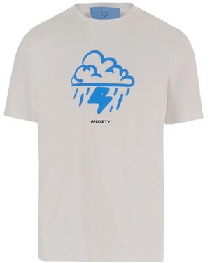 11 11 L.U.C.K. Camiseta Anxiety Con Motivo Gráfico - Blanco
