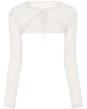 Ludovic de Saint Sernin Giacca Crop The Bolero - Bianco