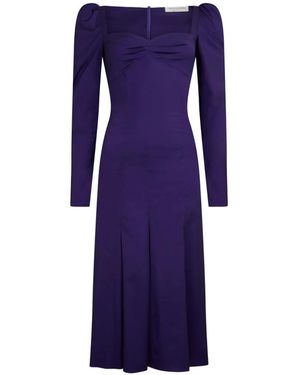 Philosophy Di Lorenzo Serafini Sweetheart-Neck Midi Dress - Blue