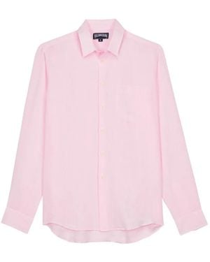Vilebrequin Turtle-Embroidered Shirt - Pink