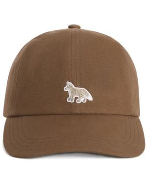 Maison Kitsuné Baby Fox Baseball Cap - Brown