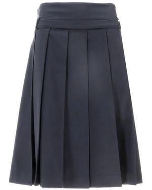 Vivetta Pleated Midi Skirt - Blue