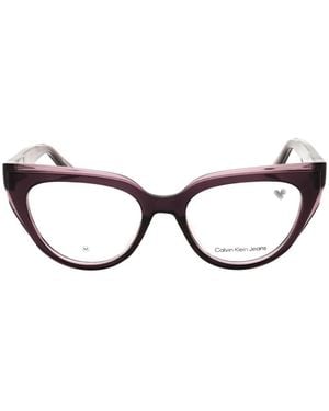 Calvin Klein Cat-Eye Glasses - Purple