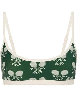 The Upside Sujetador Con Escote Redondo - Verde