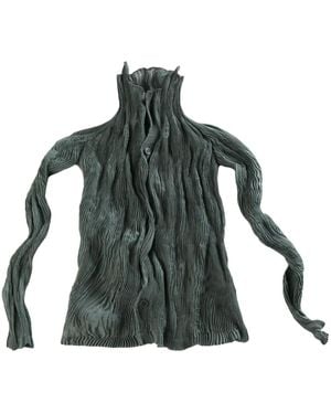Issey Miyake Pleated Shirt - グリーン
