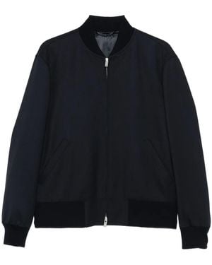 Lardini Zip-Up Bomber Jacket - Blue