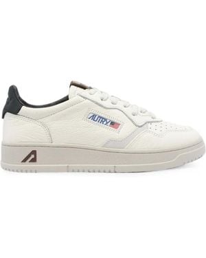 Autry Medalist Leather Trainers - White