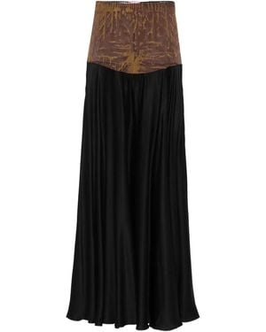 DIESEL O-Garcia Flared Maxi Skirt - Black