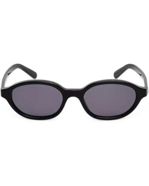 MM6 by Maison Margiela Sonnenbrille Mit Ovalem Gestell - Schwarz